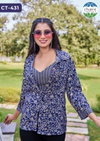 Nitya By Chansi Trendz Rayon Print Fancy Crop Top Wholesale In India